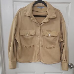 Tan Button-Up Jacket